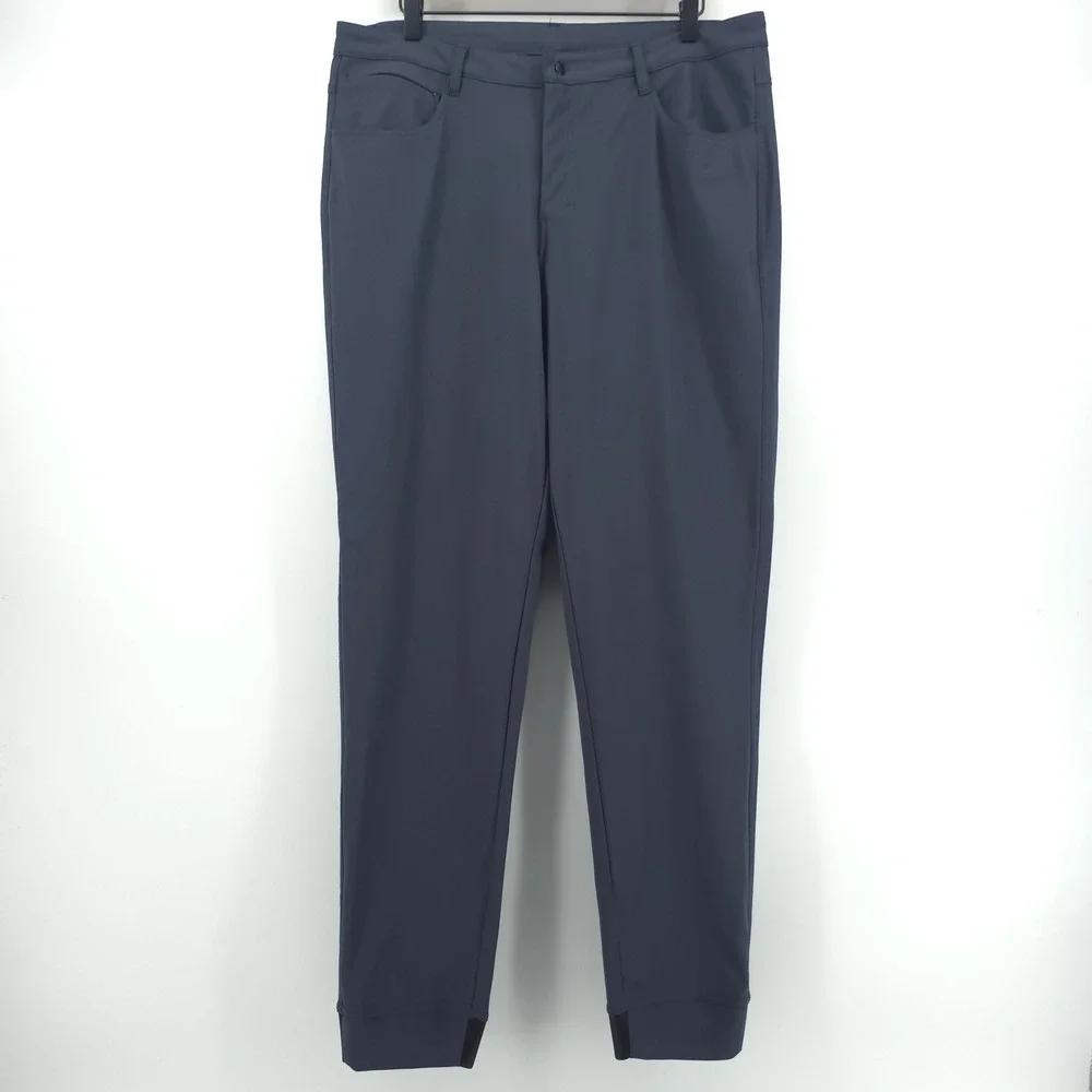 Gaiam Performance Men Pants 34 Gray Athleisure Stretch Techwear Trousers